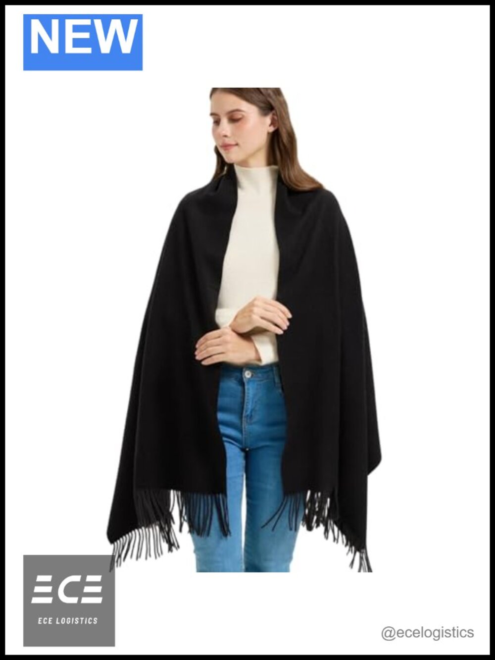 Wool Blend Pashmina Shawl Wrap Soft Warm Winter Scarf for Evening Dresses